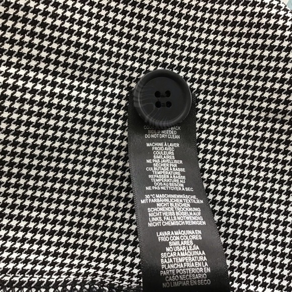 Adrianna Papell one button  long topper jacket tiny houndstooth size medium NWT - Picture 9 of 9